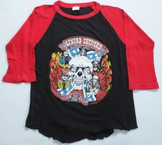 画像1: 80s LYNYRD SKYNYRD ラグラン 七分袖Tシャツ M (1)