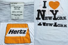 画像3: 70s I LOVE NY Hertzハーツ コットンTシャツ 白 M (3)