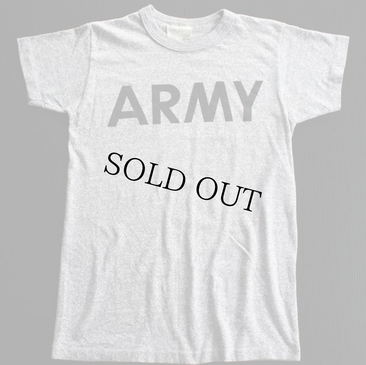 画像2: 80s 米軍 CHAMPIONチャンピオン ARMY Tシャツ 杢グレー XS (2)