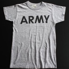 画像2: 80s 米軍 CHAMPIONチャンピオン ARMY Tシャツ 杢グレー XS (2)