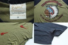 画像3: 80s USA製 U.S.MARINES アパッチ インディアンヘッド 七分袖 ラグランTシャツ M (3)