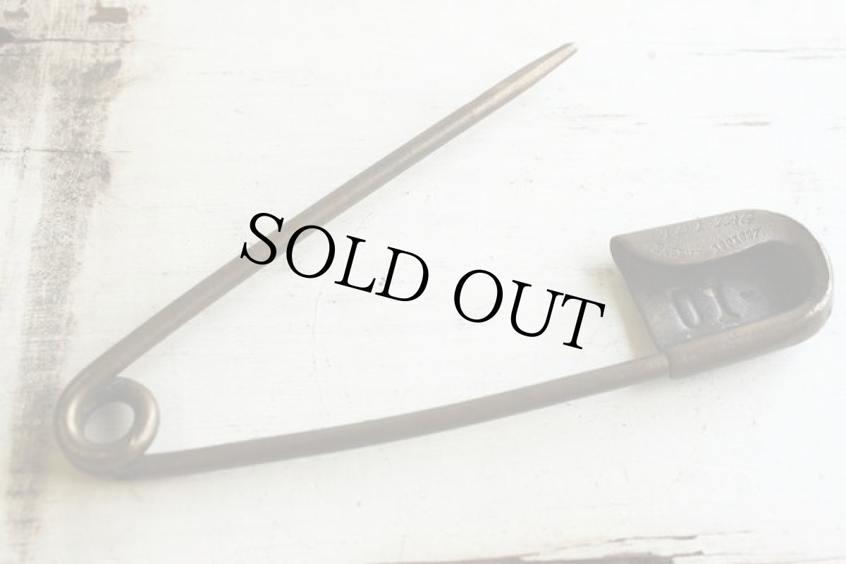 画像2: アンティーク ブラス ランドリーピン (2)