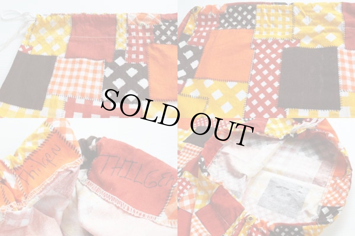 画像3: 70s パッチワーク柄 ランドリーバッグ (3)