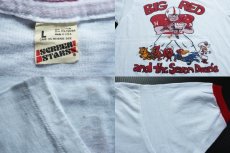 画像3: 80s USA製 BIG RED アメフト リンガーTシャツ L (3)