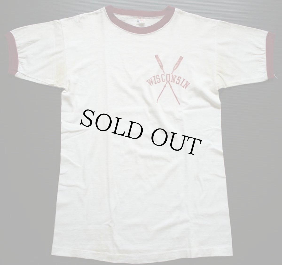 画像2: 50s Championチャンピオン ランタグ コットン リンガーTシャツ L (2)