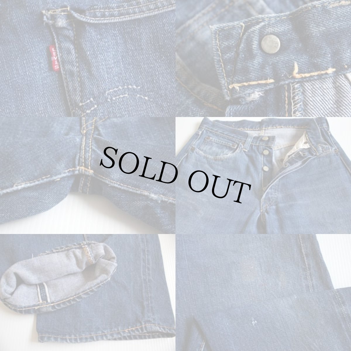 画像3: 50s USA製 LEVI'Sリーバイス 501XX ギャラ入り デニムパンツ (3)