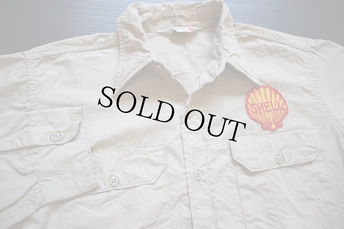 画像2: 50s LION SHELL パッチ付き ワークシャツ 15 (2)