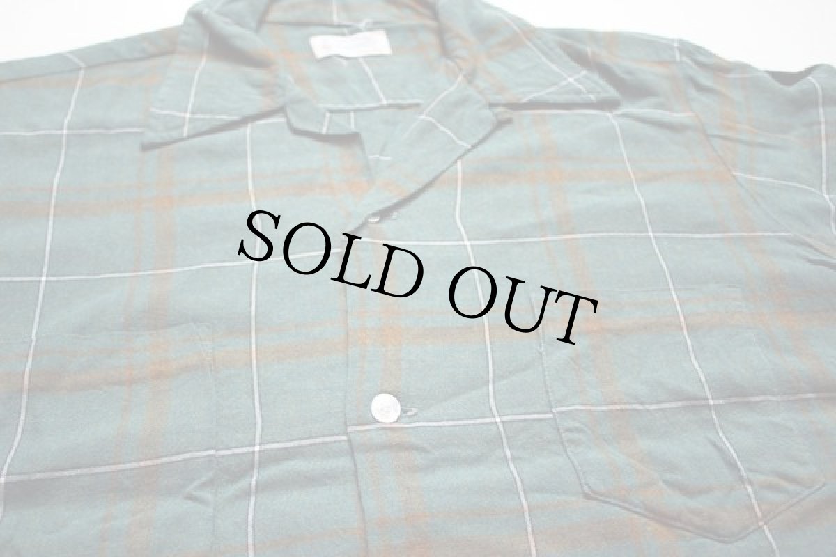 画像2: 60's Penneys TOWNCRAFTチェック レーヨンシャツM (2)