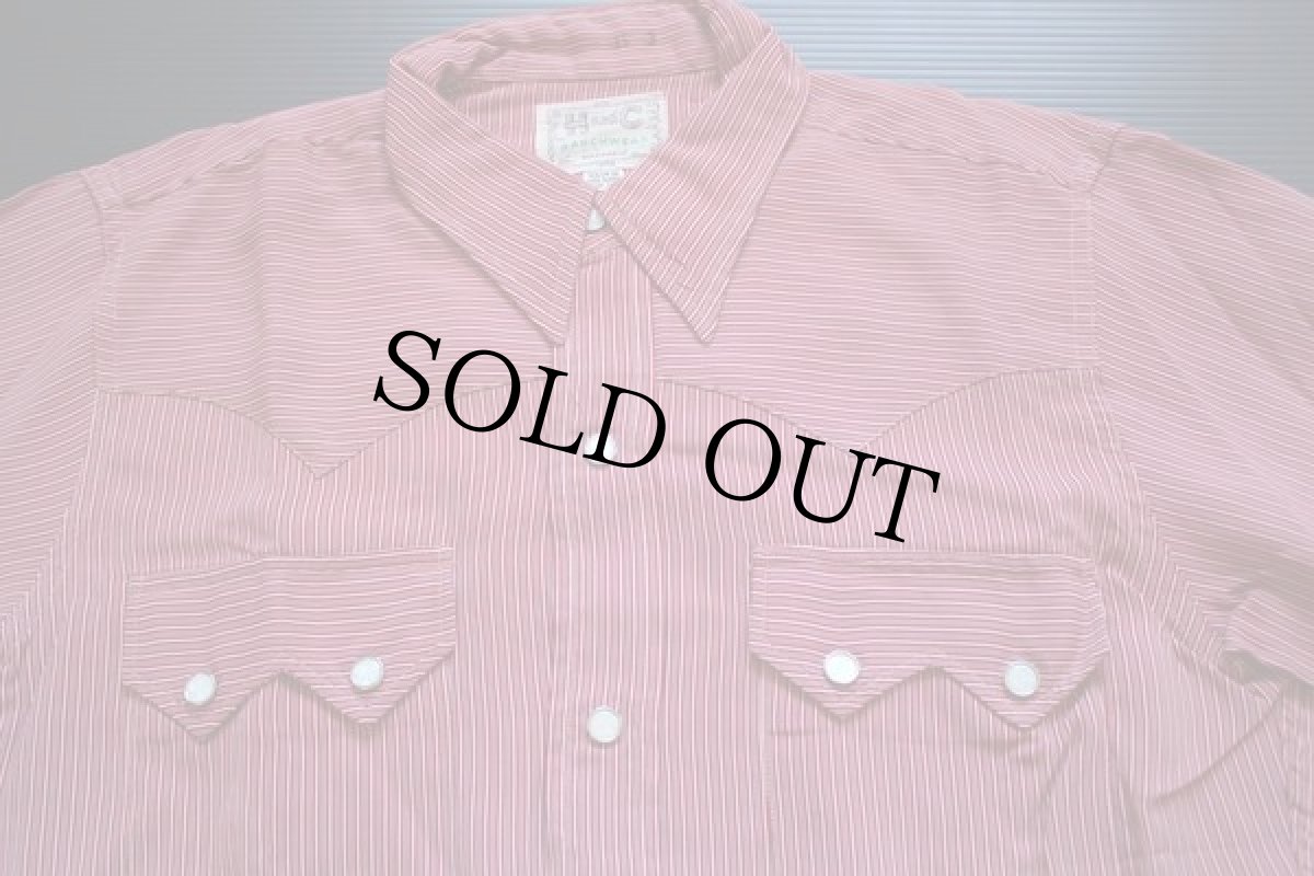 画像2: 50s HBARC ストライプ レーヨン ウエスタンシャツ 15 (2)