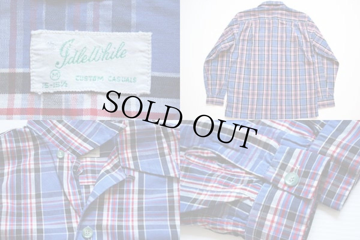 画像3: 50s Jdlewhile チェック シャツ M (3)