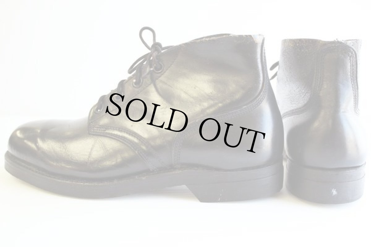 画像2: 70s 米軍 チャッカブーツ 黒 9 R (2)