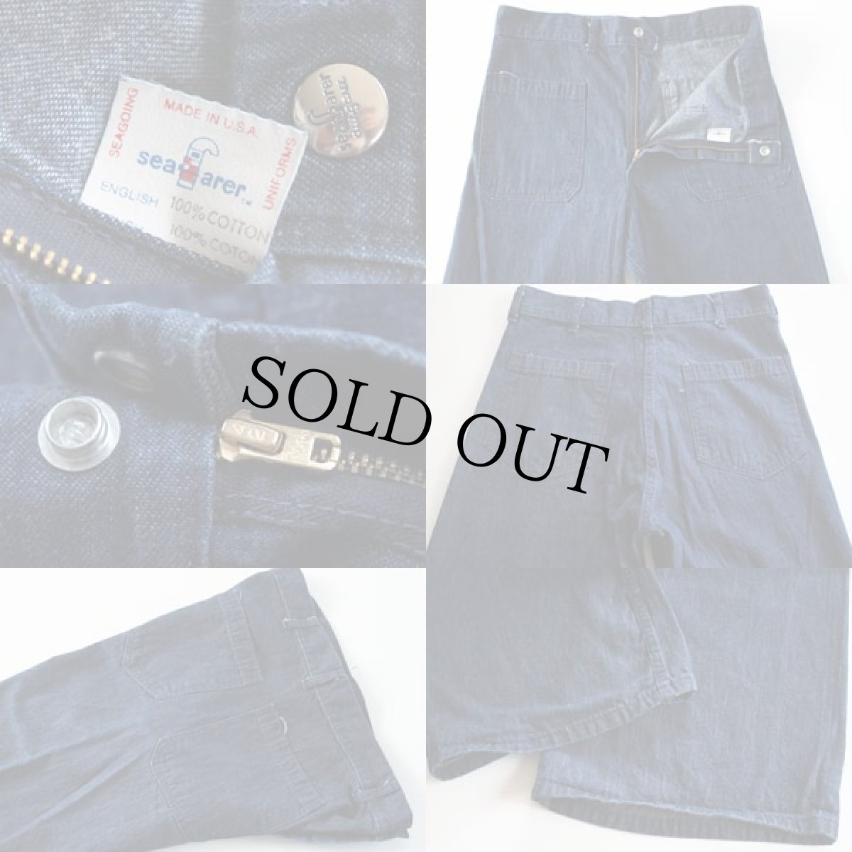 画像3: 70s USA製 seafarer デニムパンツ w33 (3)