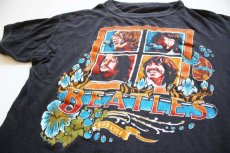 画像1: 70s BEATESビートルズ FOREVER パキ綿 Tシャツ 黒 (1)