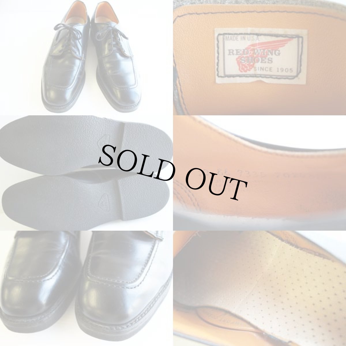 画像3: 80s USA製 REDWINGレッドウイング ポストマン レザーシューズ 10 (3)