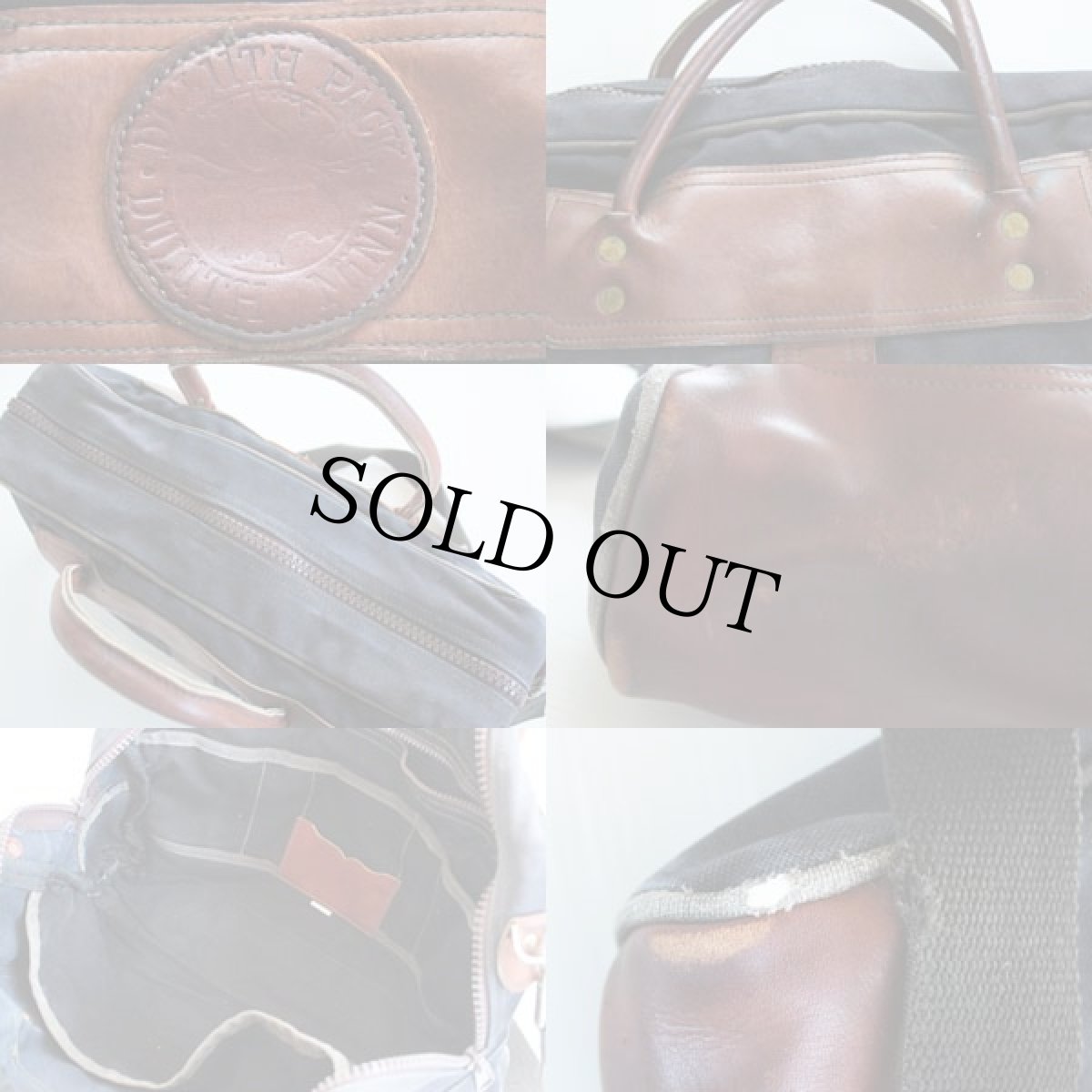 画像3: USA製 DULUTH PACKダルースパック キャンバス×レザー 2wayショルダーバッグ 黒 (3)