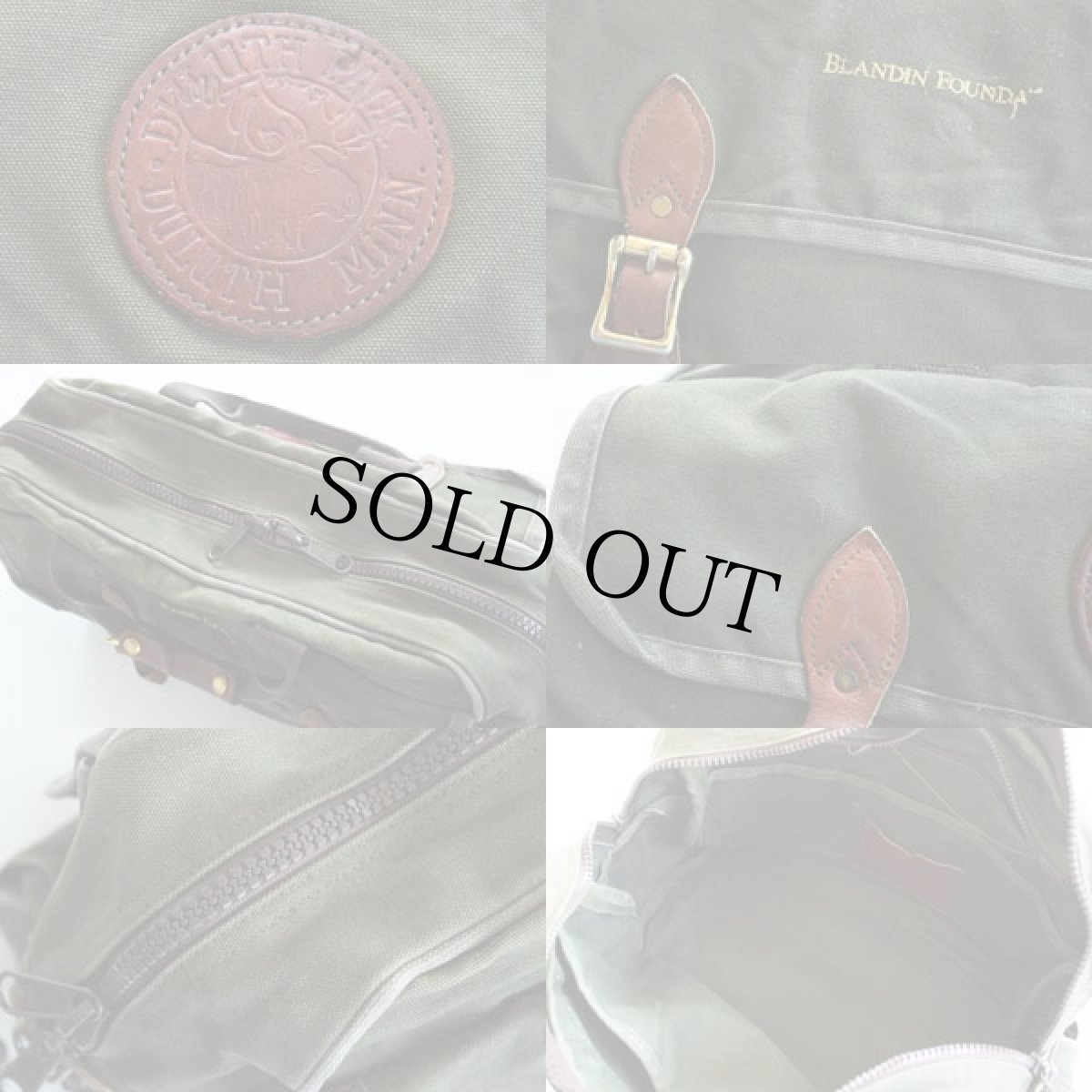 画像3: USA製 DULUTH PACKダルースパック キャンバス×レザー 2WAY ショルダーバッグ (3)