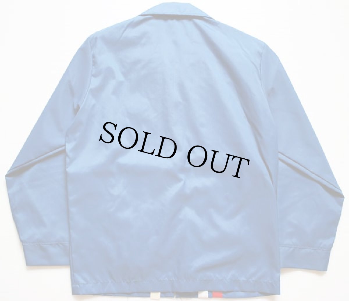 画像2: 70s USA製 Unitog AMOCO パッチ付き ナイロンジャケット 青 S (2)