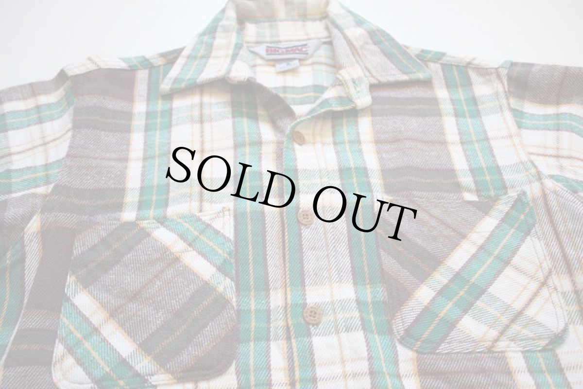 画像2: 80s USA製 JCPenney BIGMACビッグマック コットン フランネルシャツ S (2)