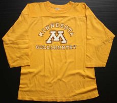 画像1: 70s Championチャンピオン MINNESOTA フットボールTシャツ L (1)