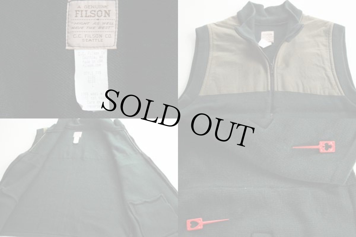 画像3: USA製 FILSONフィルソン ガイドセーターベスト 深緑  L (3)