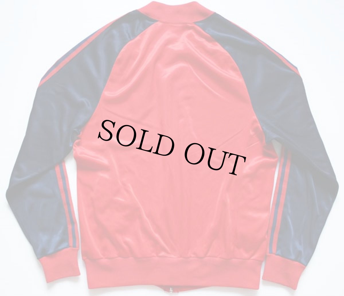 画像2: 80s USA製 adidasアディダス ATP ジャージ ツートン 赤×紺 M★トラックジャケット (2)