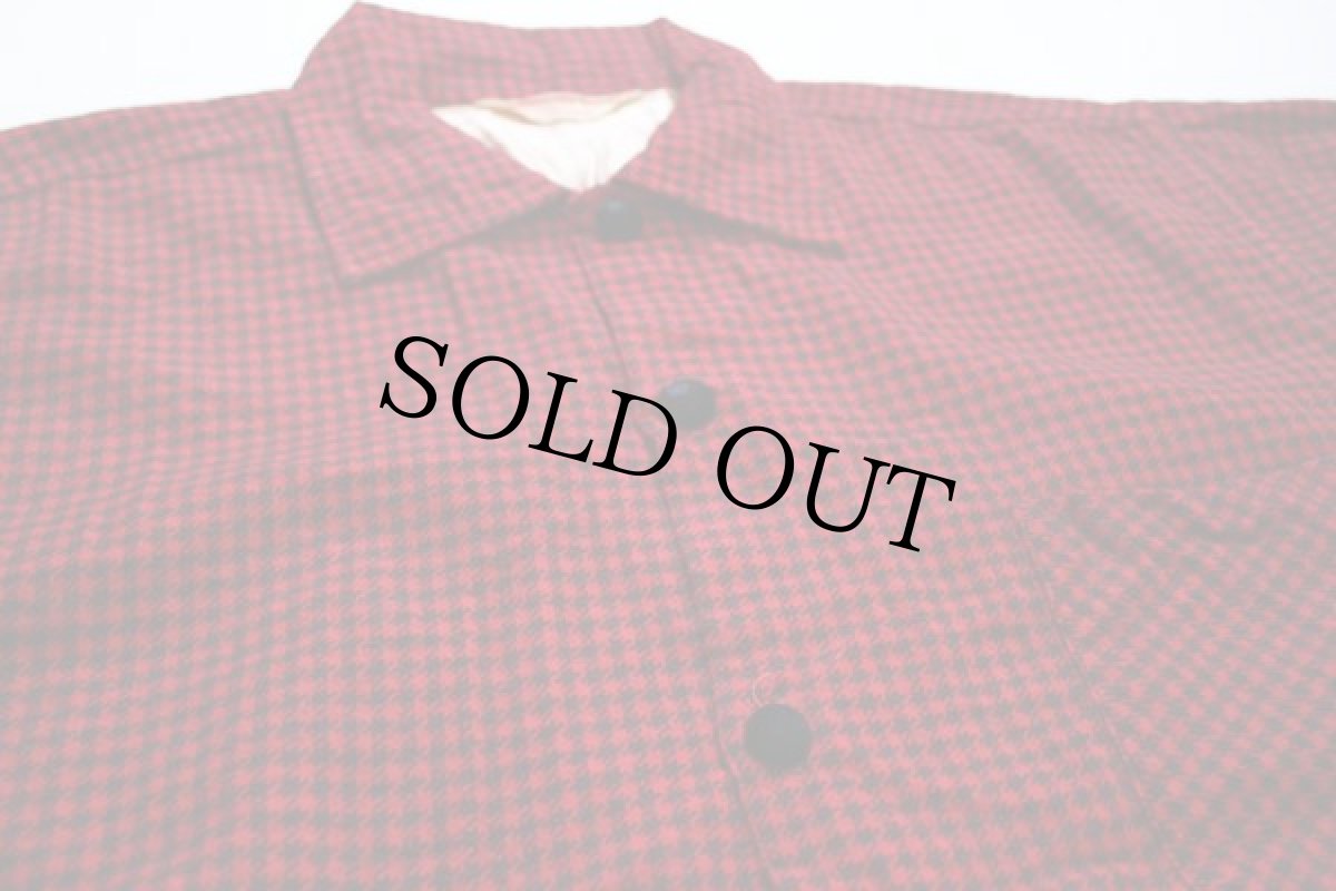 画像2: 50s MODERN BOY 千鳥格子 プリントネルシャツ (2)