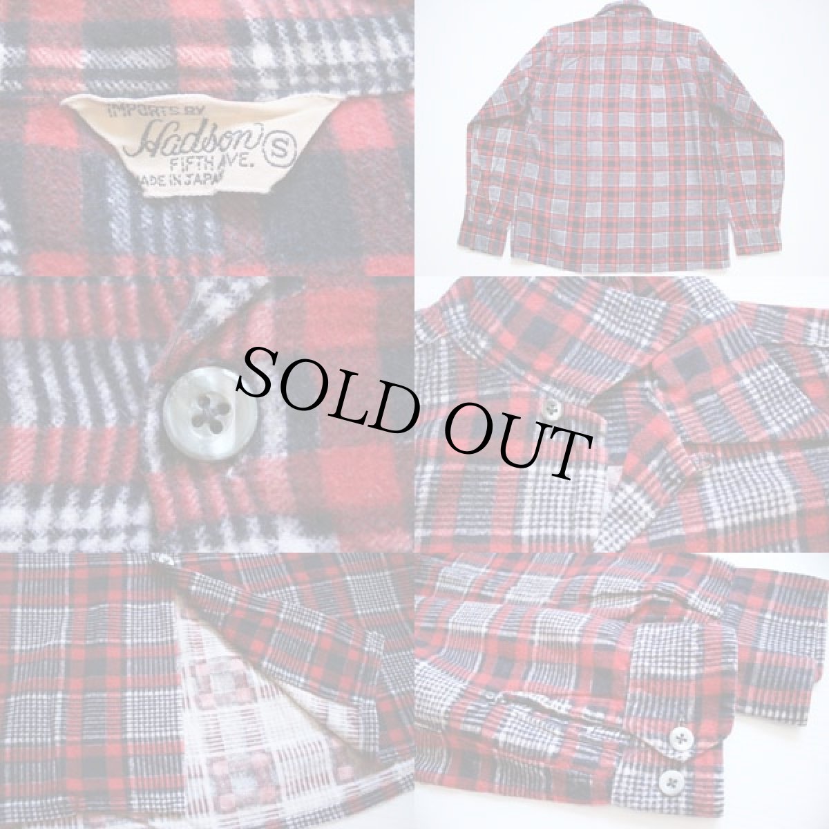 画像3: 50s JAPAN製 Hadson プリントネルシャツ S (3)