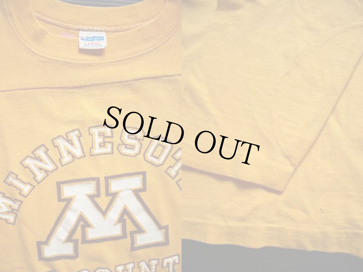 画像3: 70s Championチャンピオン MINNESOTA フットボールTシャツ L (3)