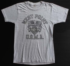 画像2: 80s USA製 WEST POINT U.S.M.A. Tシャツ 杢グレー S (2)