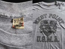 画像3: 80s USA製 WEST POINT U.S.M.A. Tシャツ 杢グレー S (3)