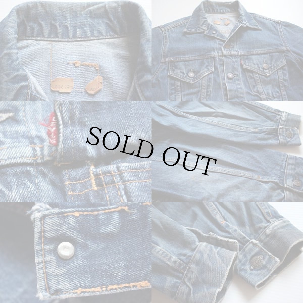画像3: 60s USA製 LEVI'Sリーバイス 557 70505 BIGE デニムジャケット 40★3rd サード (3)