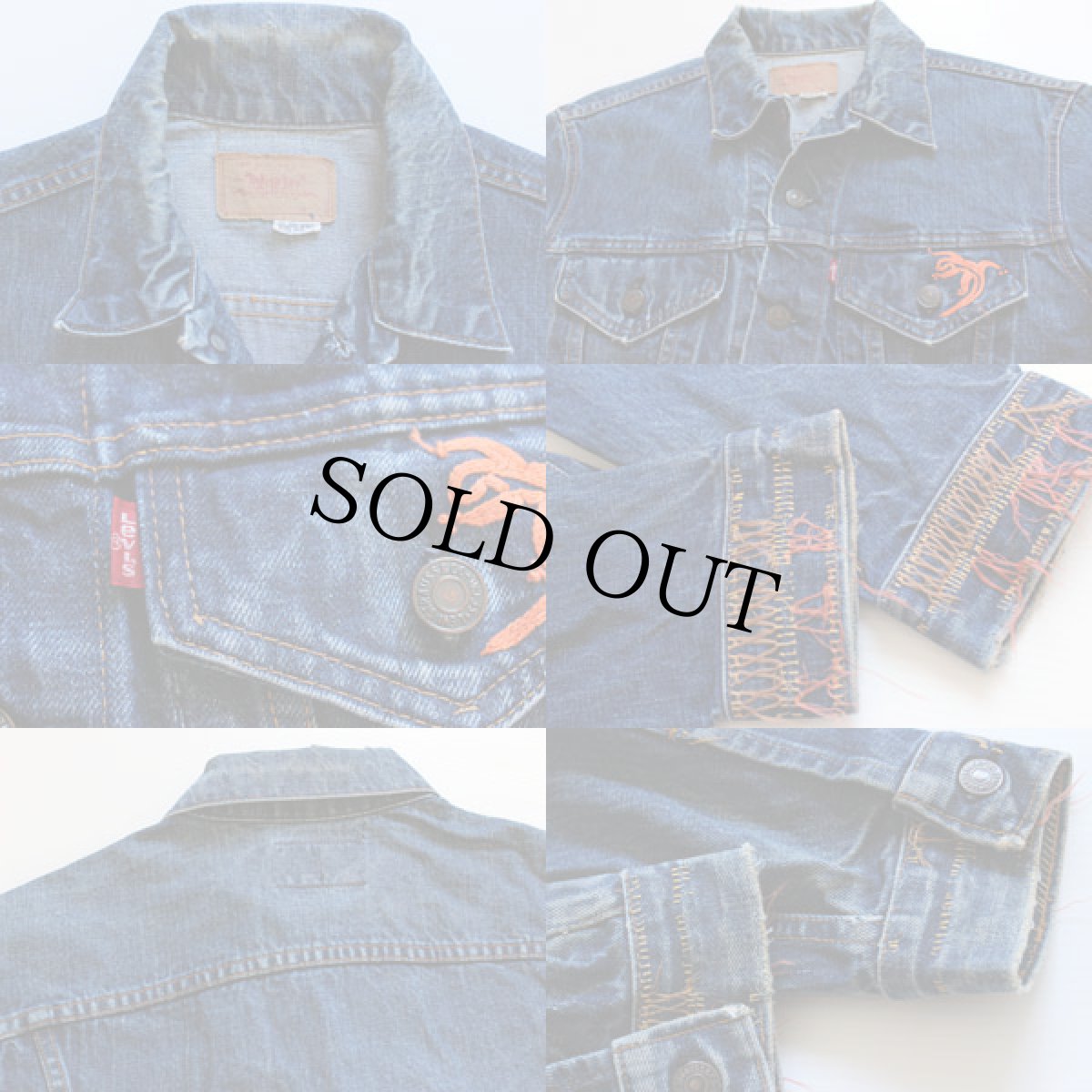 画像3: 70's Levi'sリーバイス 70505 刺繍 デニムジャケット 42 (3)