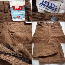 画像3: デッドストック★70s USA製 LEVI'Sリーバイス BIGE STA-PRESTスタプレ パンツ w33 (3)