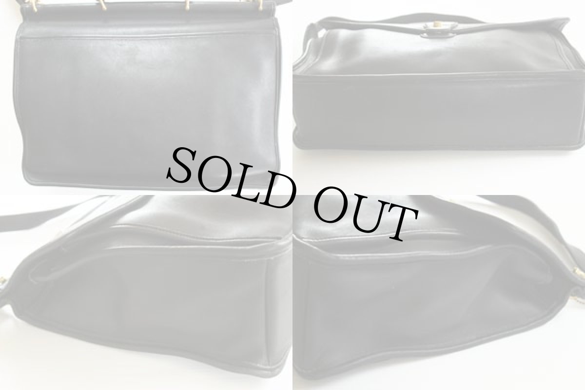 画像2: USA製 COACH オールド コーチ レザー ブリーフケース 黒★5266 (2)