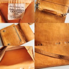 画像3: GALLARDO LEATHER ヌメ革 ショルダーバッグ タン (3)
