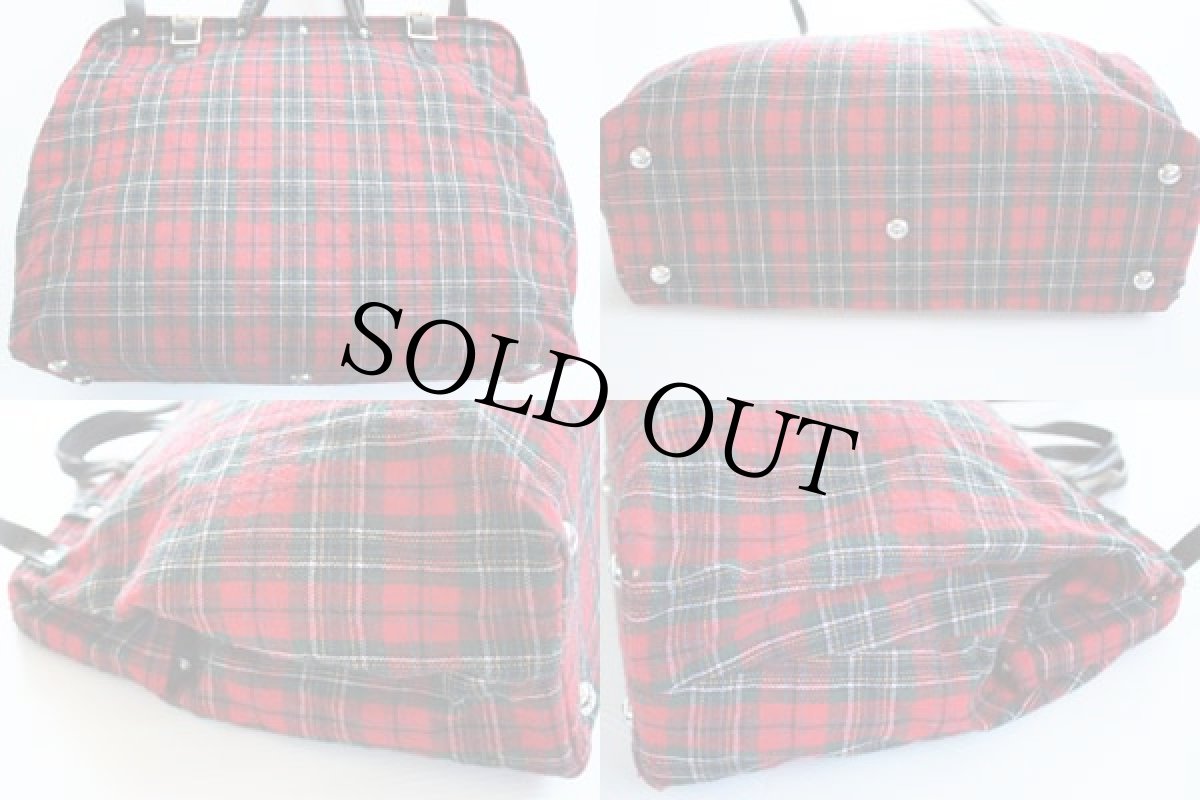 画像2: 80s LA GIOCONDA FINE DESIGN チェック ドクターバッグ (2)