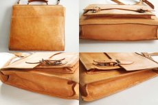 画像2: GALLARDO LEATHER ヌメ革 ショルダーバッグ タン (2)