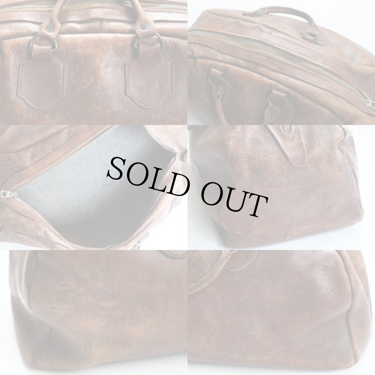 画像3: 40s FORREST LEATHER レザー ボストンバッグ 茶 (3)