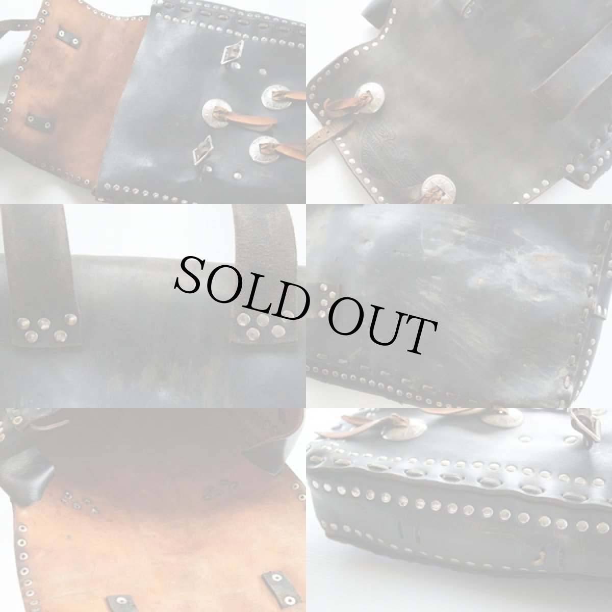 画像3: 50s HARLEY-DAVIDSONハーレー ダビッドソン スタッズ レザー サドルバッグ (3)