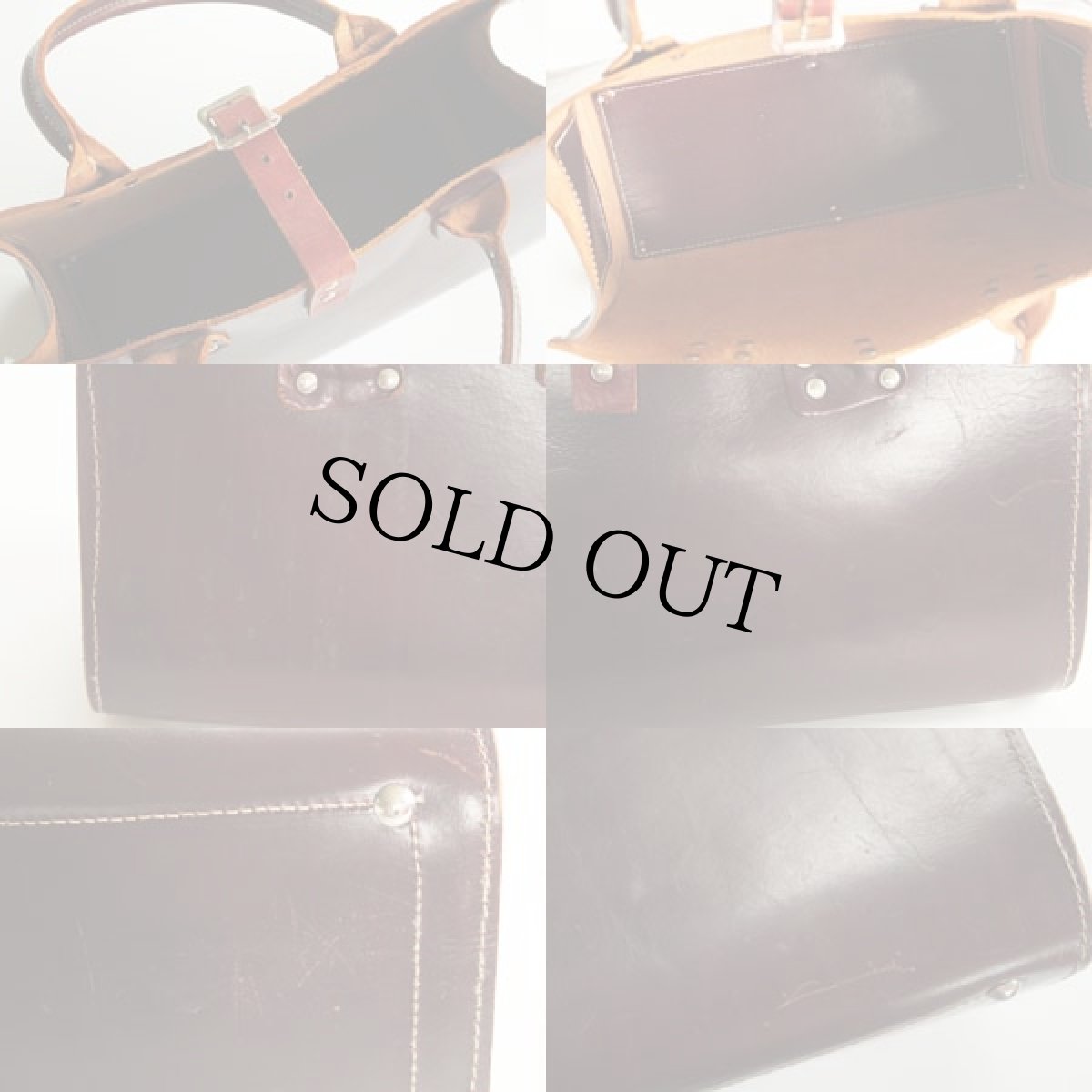 画像3: ビンテージ レザー ツールバッグ 焦げ茶 (3)