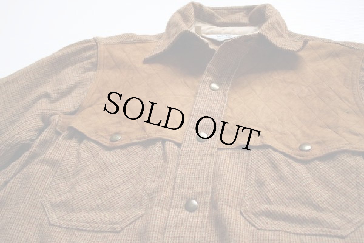 画像2: 70s Woolrichウールリッチ ウール シャツジャケット L (2)