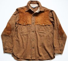 画像1: 70s Woolrichウールリッチ ウール シャツジャケット L (1)