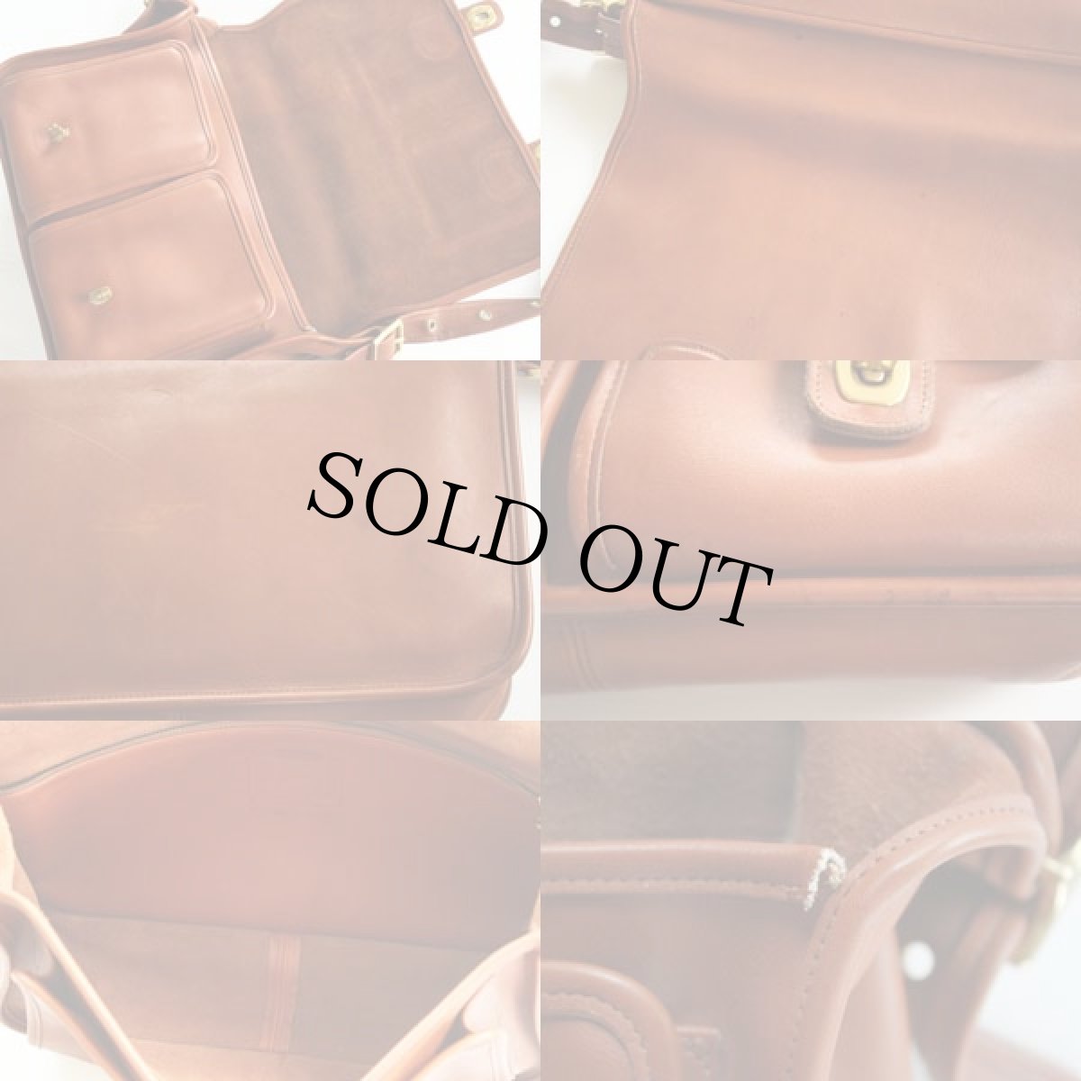 画像3: USA製 COACH オールド コーチ レザー ショルダーバッグ 茶★5281 (3)