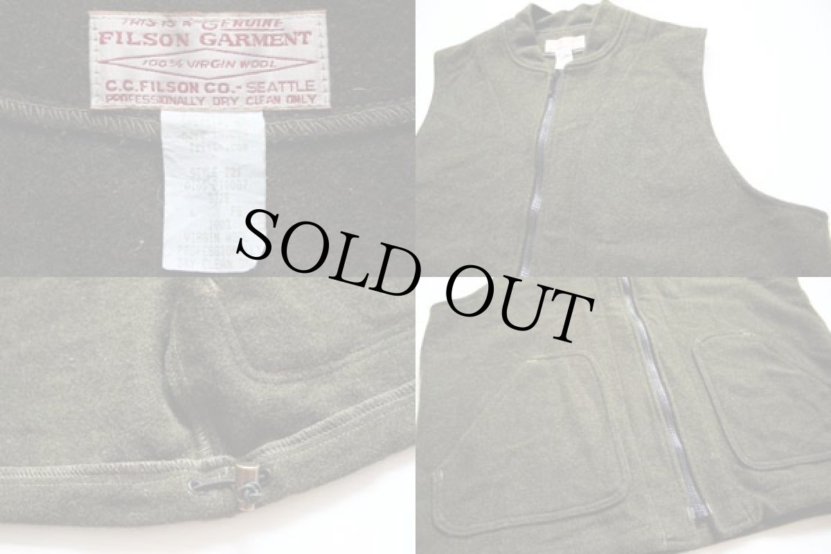 画像3: 90s USA製 FILSONフィルソン ライナー ウールベスト L (3)