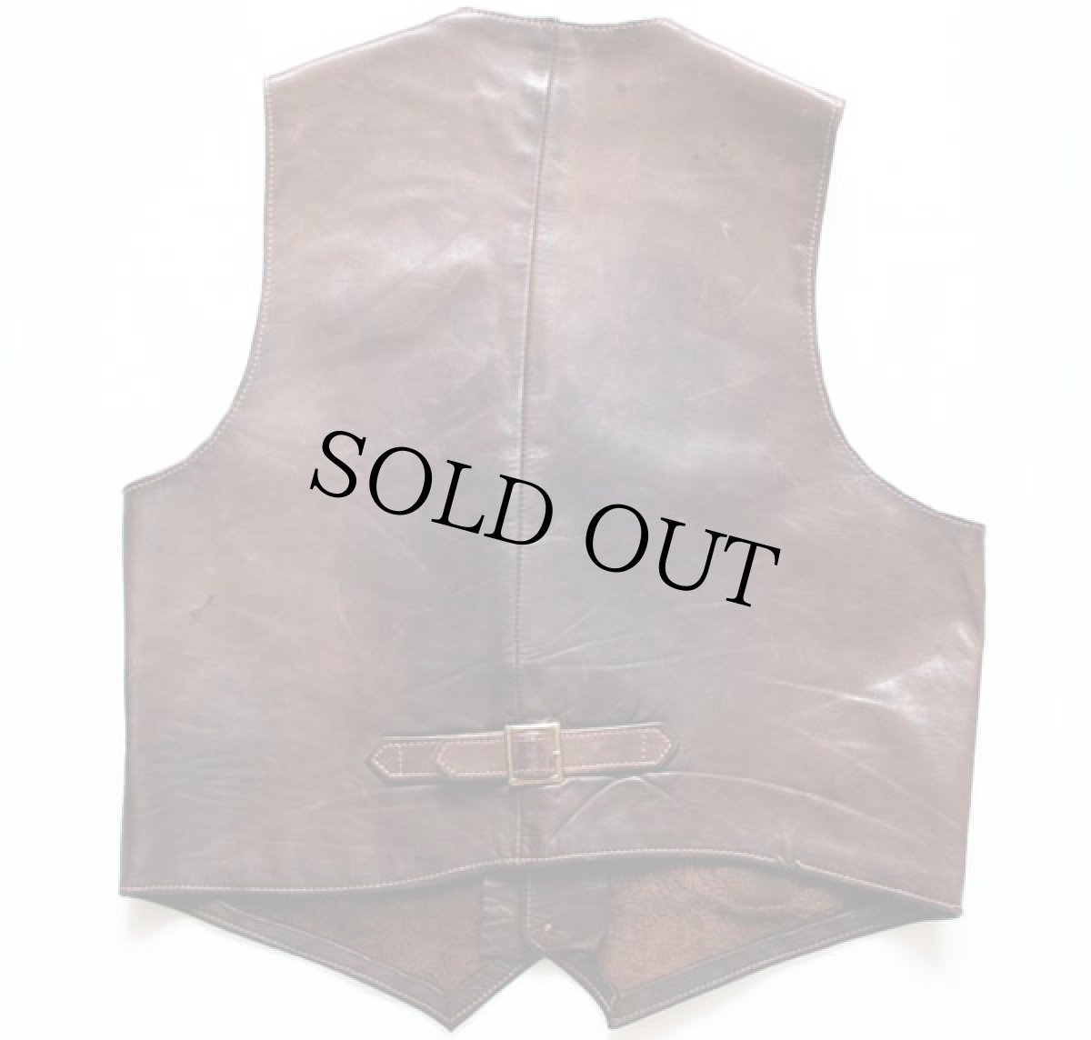 画像2: 70s LEATHER SMITH ハンドクラフト レザーベスト (2)