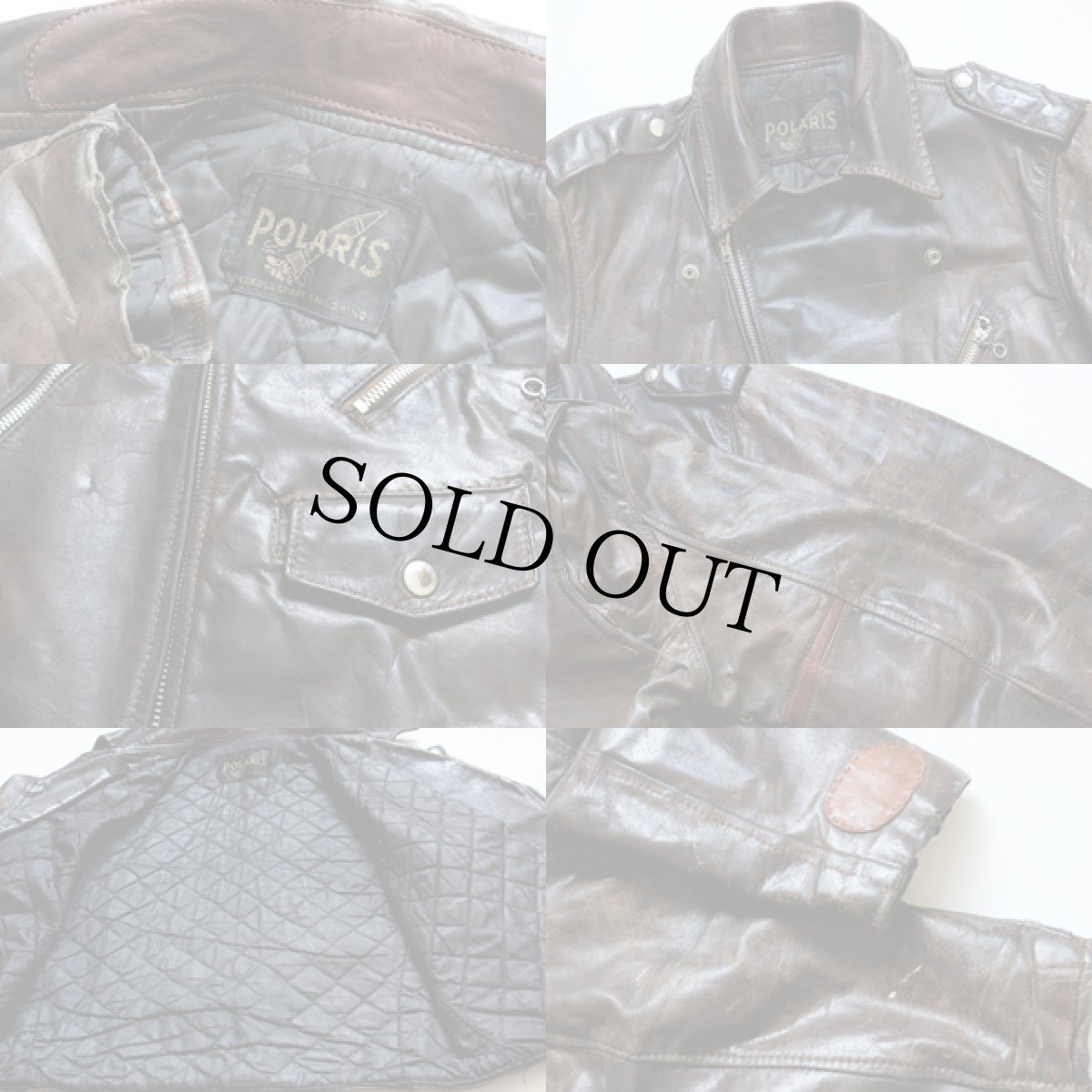 画像3: 60s POLARIS ダブルライダース レザージャケット (3)