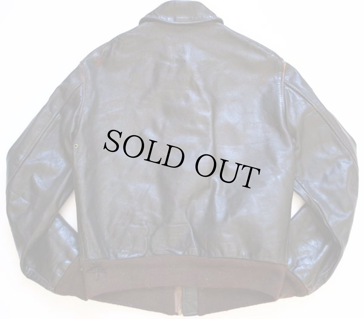 画像2: 70s AVIREXアヴィレックス A-2 フライト レザージャケット 36★ホースハイド (2)