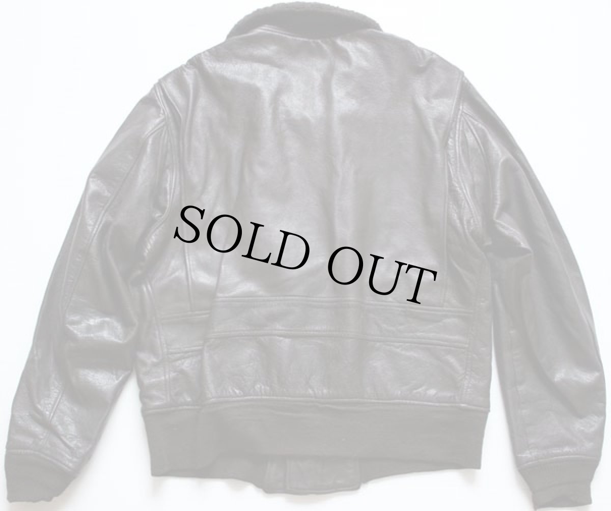 画像2: 70s 米軍 U.S.NAVY G-1 フライト レザージャケット 44 (2)