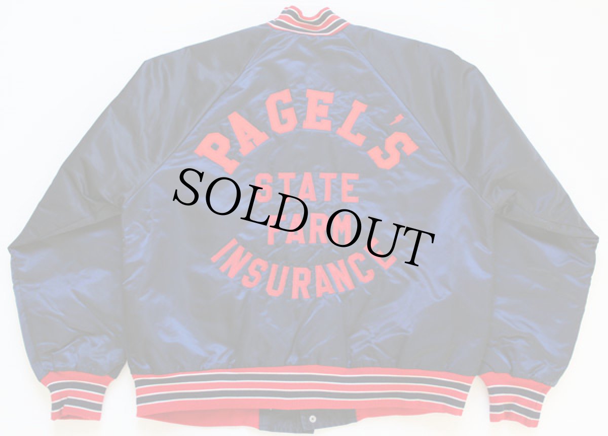 画像2: 90s USA製 STARTER レッドソックス ナイロンスタジャン L (2)