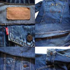 画像3: 60s LEVI'Sリーバイス 70505 BIGE ハンドペイント デニムジャケット (3)